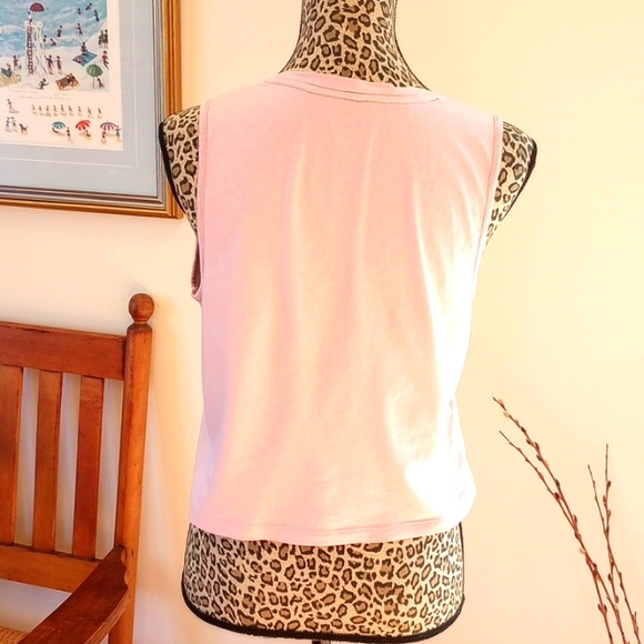 FREE W BUNDLE Calvin Klein Performance Ladies Sleeveless Crop Top Size:S Pink - Picture 4 of 9